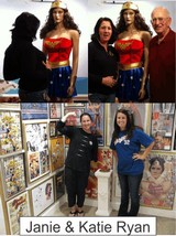 Jane and Kate Ryan in the Marston Family Wonder Woman Museum