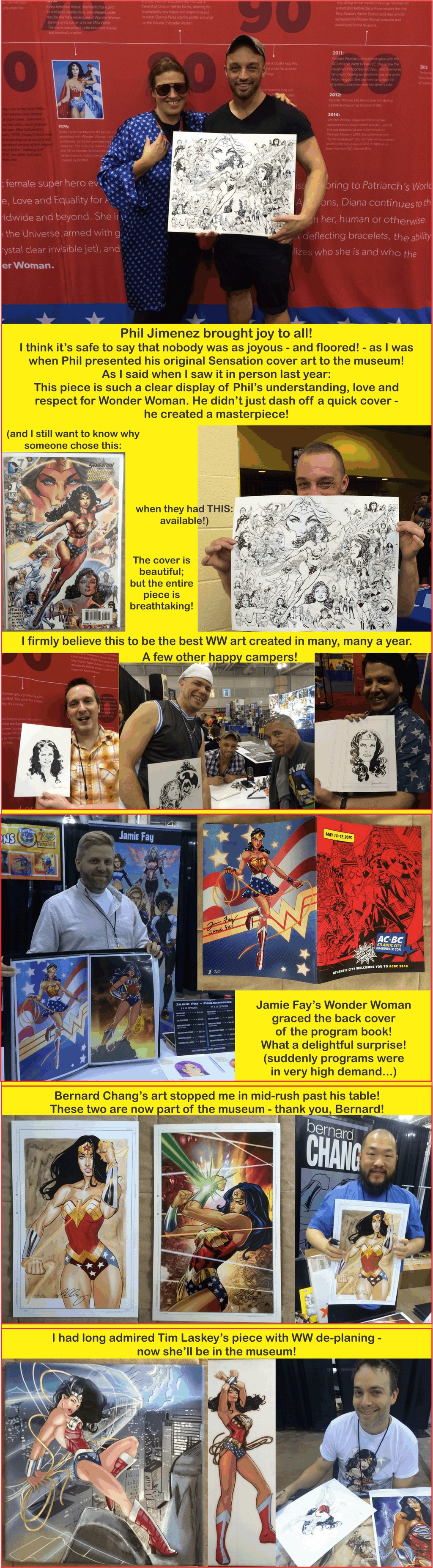 Wonder Woman Artists at AC Boardwalk Con 2015