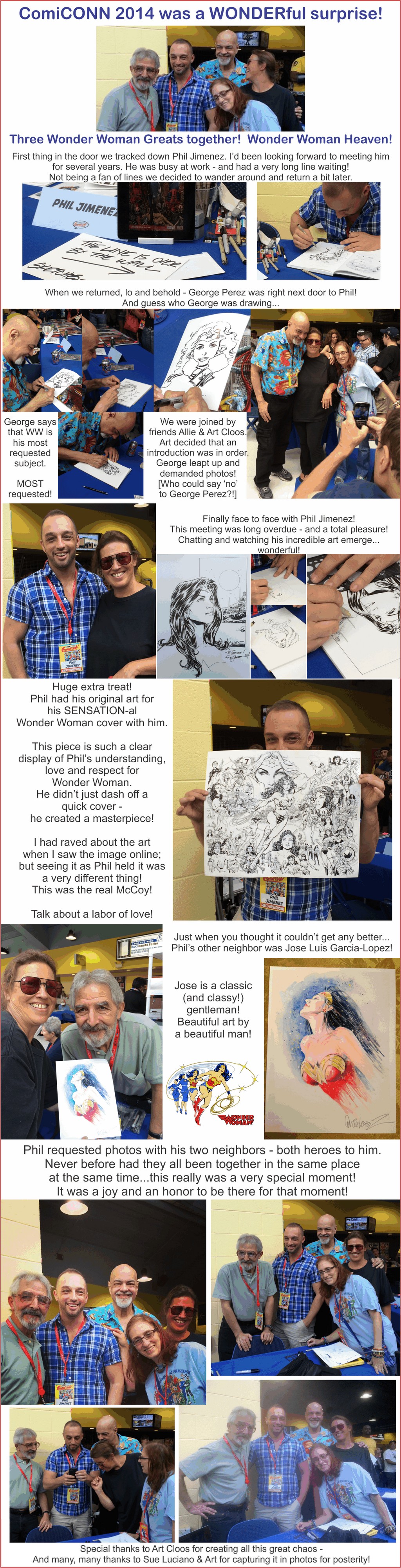 ComiCONN 2014 Phil Jimenez George Perez Jose Luis Garcia Lopez