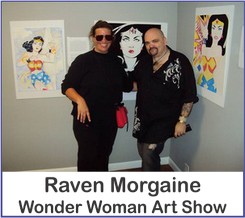 Raven Morgaine Wonder Woman Art Show