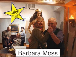 Barbara Moss in the Marston Family Wonder Woman Museum