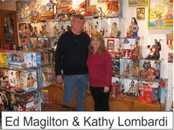 Ed and Kathy in the Marston Family Wonder Woman Museum