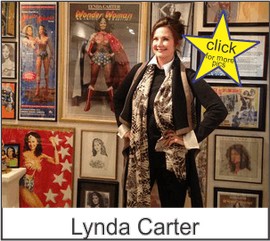 Lynda Carter in the Marston Family Wonder Woman Museum