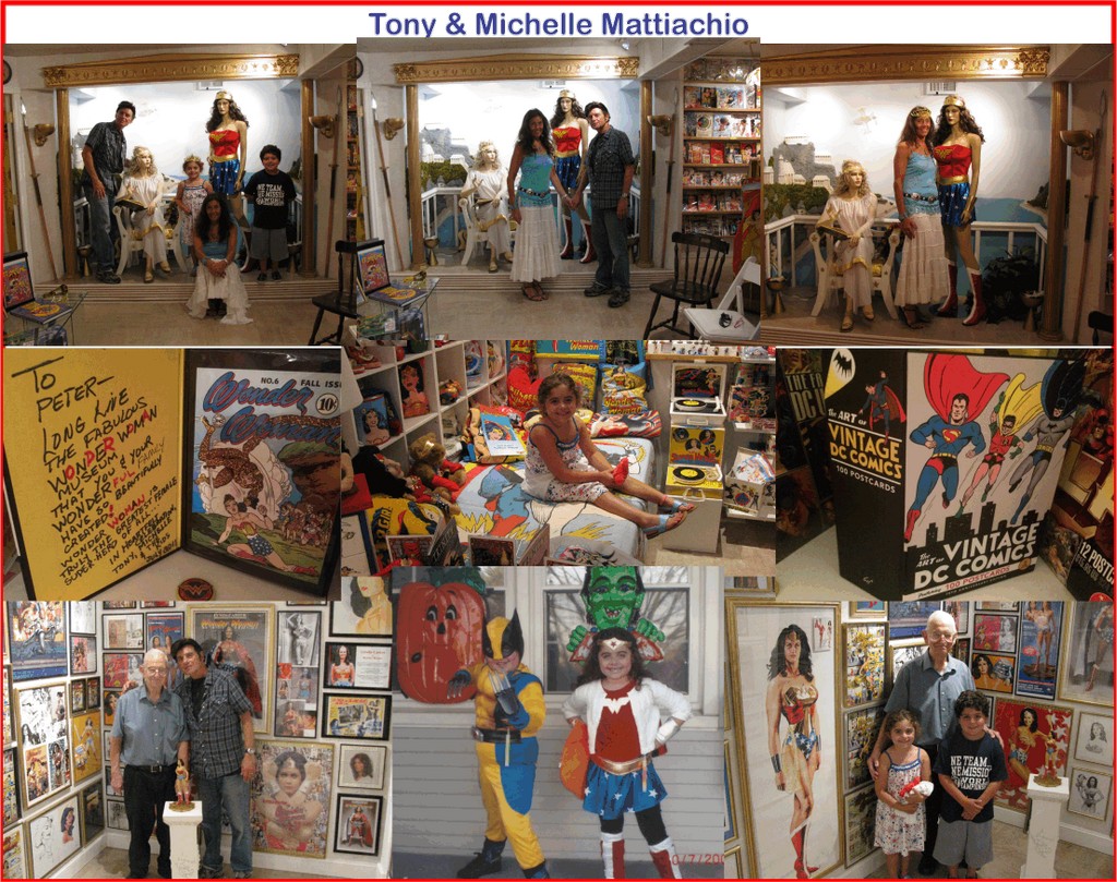 The Mattiachios in the Marston Family Wonder Woman Museum